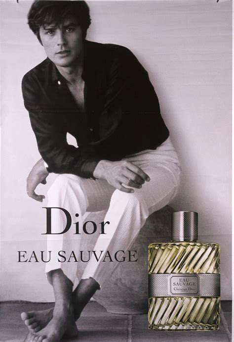 Vintage poster – Dior, Eau Sauvage, Alain Delon – 